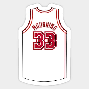 Alonzo Mourning Miami Jersey Qiangy Sticker